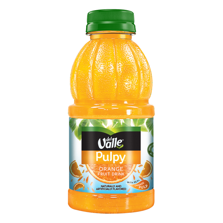 Del Valle Pulpy Orange Juice, Juice Drink, 16 fl oz Plastic Bottle
