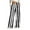 Black, variant on Women's High Waist Wide Leg Pants with Drawstring Striped Casual Loose Fit Lounge Trousers with Pockets