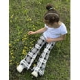 thumbnail image 3 of Oudiya Girls Flare Leggings High Waisted Casual V Crossover Pants Yoga Bell Bottoms with Pockets for Kids 5-14Y, 3 of 8