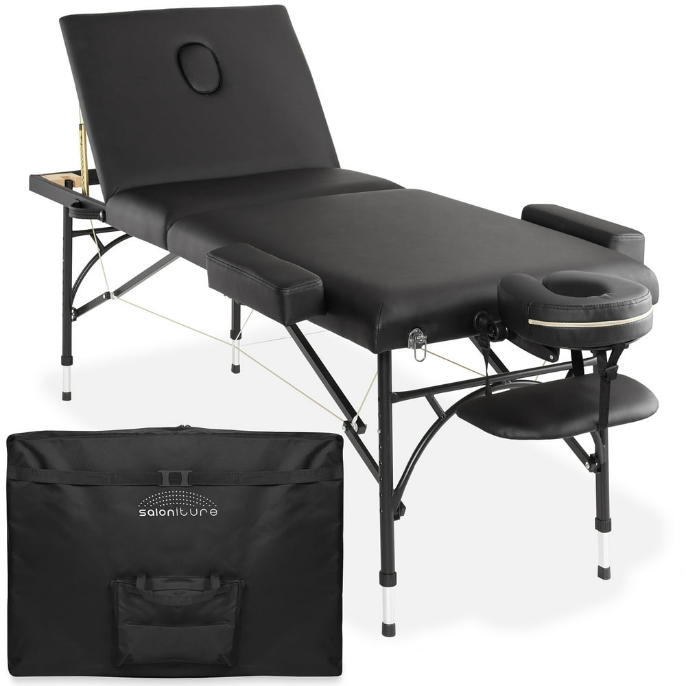 Saloniture Professional Portable Lightweight TriFold Massage Table