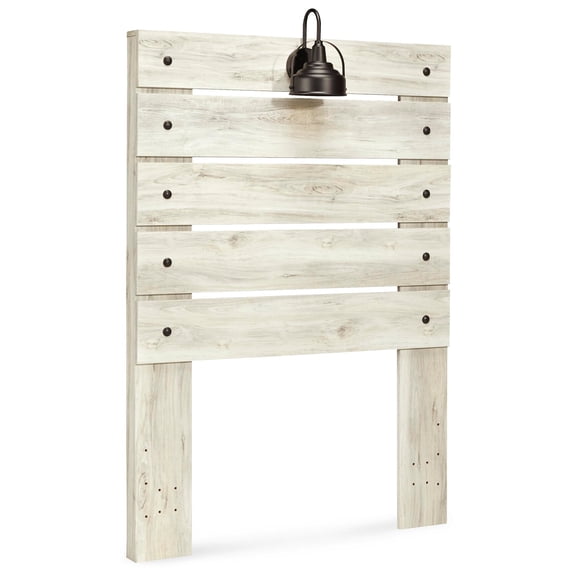 Signature Design by Ashley Cambeck Farmhouse Panel Headboard ONLY with USB Charging Stations, King, Whitewash