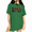 Green, variant on UNISHE BOO Bow Pumpkin Bat Graphic Tee Women's Halloween Short Sleeve Crew Neck T-Shirt