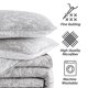 thumbnail image 5 of Southshore Fine Living Inc. Fundas de almohada de color gris floral, tamaño estándar, 20 x 26 pulgadas, fundas de almohada acolchadas, tamaño Queen, juego de 2, se adapta a almohadas de cama estándar,, 5 of 5