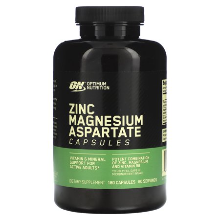 Optimum Nutrition  Zinc Magnesium Aspartate  180 Capsules