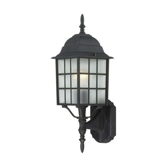 Nuvo Lighting 60/4903 Adams Single-Light Wall Lantern with Frosted Glass Panels