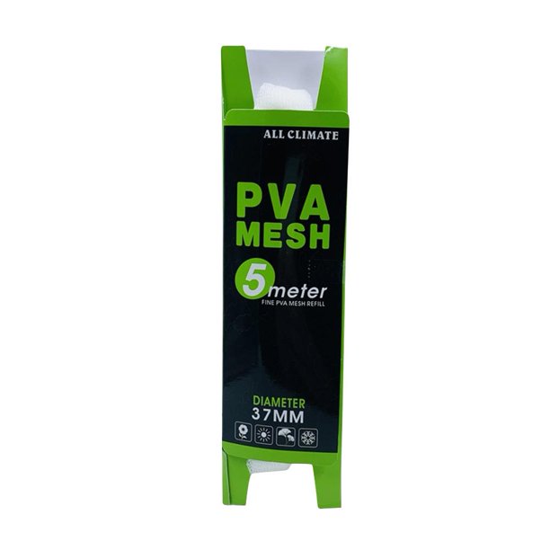 Bolsa de cebo de repuesto soluble de malla PVA de red de pesca de 25 mm y 5 m para carpa (37 mm x 5 m) Hugtrwg Para estrenar