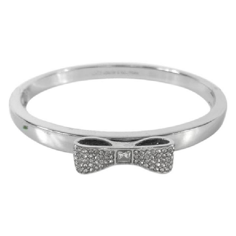 Kate Spade New York Ready Set Bow Silver Bangle Bracelet O0ru1566