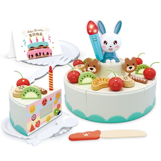 Juego de pastel de juguete CAIROYAR 43 piezas para fiesta simulación regalo