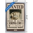 thumbnail image 3 of One Piece - Roronoa Zoro Wanted Poster Wall Poster, 14.725" x 22.375" Framed, 3 of 5