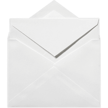 LUXPaper 5 1/2 x 7 3/4 Outer Envelopes, Bright White, 250/Pack