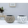 thumbnail image 5 of White Hanging planters Indoor Plants Drainage Hanging Baskets for Plants Outdoor self Watering Hanging Flower pots for Indoor Plants with Hooks Chain Orchid Fern herb Vegetable, 5 of 5
