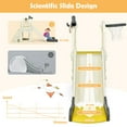 thumbnail image 5 of Costway 6-In-1 Large Slide for Kids Toddler Climber Slide Playset w/ Basketball Hoop Yellow, 5 of 11