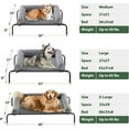 thumbnail image 5 of WNPETHOEM Dog Elevated Cooling Dog Bed, Raised Dog Cots Beds for Large Dogs, Outdoor Pet Bed for Large Dogs, Chew Proof Portable Cooling Pet Cot Skid-Resistant Feet, Frame with Breathable Mesh, 5 of 8