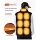 thumbnail image 3 of Chaleco calefaccionado shaofei para hombres y mujeres 9 zonas sin batería verde hombre-3XL, 3 of 5