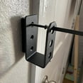 thumbnail image 4 of Door Brace Install In -(2pc) Iron Metal U Bracket Rust Proof - Gate Bar Holder For Indoor/outdoor D, 4 of 4