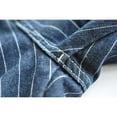 thumbnail image 5 of Saucezhan Men's Jeans Stripe Denim Jeans Railroad Stripe Pants Vintage Pure Cotton Slim Fit, 5 of 8