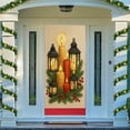 thumbnail image 5 of Christmas Front Door Cover,Door Christmas Cover,Christmas Front Door Decorations 6*3FT Santa Claus Door Cover Winter Holiday Hanging Banner Santa Backdrop Background for New Year Party(E), 5 of 5