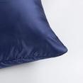thumbnail image 4 of Kelnaro 2 Pack Navy Blue Satin Pillowcases King Size 20"x36" - Hidden Zipper Silky Smooth Soft Breathable Pillow Covers for Hair & Skin, 4 of 6