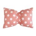 thumbnail image 5 of Velvet Bow Lumbar Throw Pillow 50x33cm – Polka Dot Decorative Cushion for Couch, Bed or Sofa, Soft Rectangular Pillow for Living Room and Nursery Decor, 5 of 5