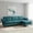 Peacock Blue, variant on Topcobe Extra Large Modular L-Shaped Sectional Sofa with Reversible Chaise for 4-5 People, Couches for Living Room, Sofa Bed Sleeper for Adults, Stylish and Comfortable Design, Red