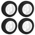 thumbnail image 3 of 4PCS 75mm RC Neumático de Coche Tipo U Goma RC Vehículo Rueda Control Remoto Neumático de Coche para Wltoys 144001 1/14 RC CarWhite, 3 of 8