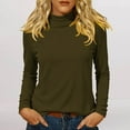 thumbnail image 6 of Sweaters For Women Derong Base Layer Top Soft Warm Solid Color Long Sleeve Pullover Breathable Non-Irritating Fabric Autumn Casual Inner Wear L Womens Sweaters, 6 of 7
