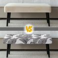 thumbnail image 5 of Jiueut Palm Leaf Print Bench Slipcover for Dining Room, Dustproof Bench Seat Protector Cover with Elastic Band Stain Resistant Rectangle Seat Cushion Long Chair Cover for Home Hotel, 5 of 7
