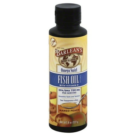 - Barleans Organic Oils Barleans Omega Swirl Fish Oil, 8 oz
