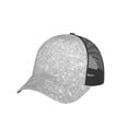 thumbnail image 6 of Lsque Silver Glitter Printed Trucker Hat - Baseball Cap for Men Women - Breathable Mesh Side, Adjustable Fit - for Casual Wear, 6 of 7