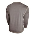 thumbnail image 6 of Letdown Men's Henley_Shirts Long Sleeve Four Button T-Shirt Casual Stylish Cotton Pullover Shirt Fall Winter Classic Inner Tops (Grey,XXXL), 6 of 7
