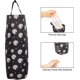 thumbnail image 5 of Juego de 1 bolsa de basura de plástico lavable con soporte de pared plegable para cocina, baño, sala de estar, oficina, RV con margarita negra, 10x34cm, 5 of 5
