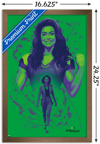 Marvel She-Hulk - Pose Wall Poster, 14.725" x 22.375" Framed