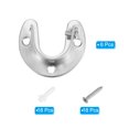 thumbnail image 3 of Uxcell 1.26"Dia Closet Rod Bracket,U Shape Stainless Steel Closet Pole Socket Rod Holder for Closet Wardrobe,6Pack, 3 of 6