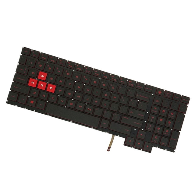 Teclado en ingles Yotijar con retroiluminación roja para Omen 15-CE010CA 15-CE020CA 15-CE030CA