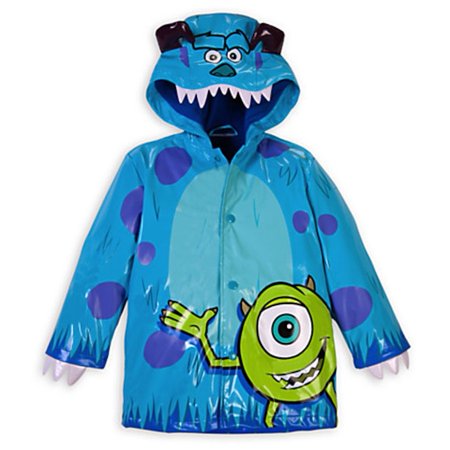 Disney Pixar Monsters Inc. Hooded Rain Jacket Coat Wear Sulley Mike