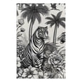 thumbnail image 4 of Tigers Flowers and Tree Black Out Curtains 84 Inch Length Curtains for Sliding Glass Doors Bedroom Living Room 2 Pack, 4 of 6