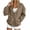 Brown-37, variant on Women's V-Neck Single-Breasted Knit Cardigan Loose-Fit Dropped-Shoulder Bell-Sleeve Jacket Relaxed-Style Basic Outerwear