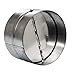 thumbnail image 3 of Vent Systems 6'' Inch Backdraft Damper - Backflow Shutter - Heavy-Duty Inline Springs Loaded - One-Way Airflow Ducting Insert - Inline Fan Vent Deflector, 3 of 4