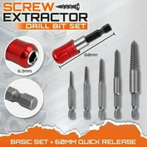 PPgejGEK Damaged Screw Extractor Kit and Stripped Screw Extractor Set with Magnetic Extension Bit Flash Deals