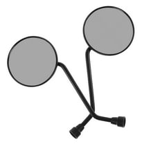 MLINS  Motorcycle Handlebar Mirrors Adjustable Side Motorbike Rearview Black