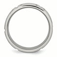 thumbnail image 2 of Titanium 8mm Brushed and Polished Band Ring 10 Size, 2 of 6