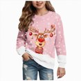 thumbnail image 4 of Gerichy Boys Girls Christmas Sweatshirt, Cute Reindeer Graphic Pullover Funny Xmas Shirt Tops 1T-14T, 4 of 7