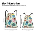 thumbnail image 2 of Balery Playing Video Games Pattern Drawstring Backpack Bag Sport Gym Sackpack Cinch Bags Pattern Drawstring Backpack Bag Sport Gym Sackpack Cinch Bags -Medium, 2 of 6