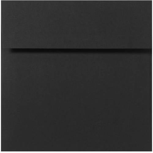 6 1/4 x 6 1/4 Square Envelopes Black Linen (500 Qty.)