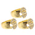 thumbnail image 2 of 3Pcs Dollar Sign Ring Dollar Symbol Ring Money Symbol Ring Jewelry for Women Men, 2 of 8