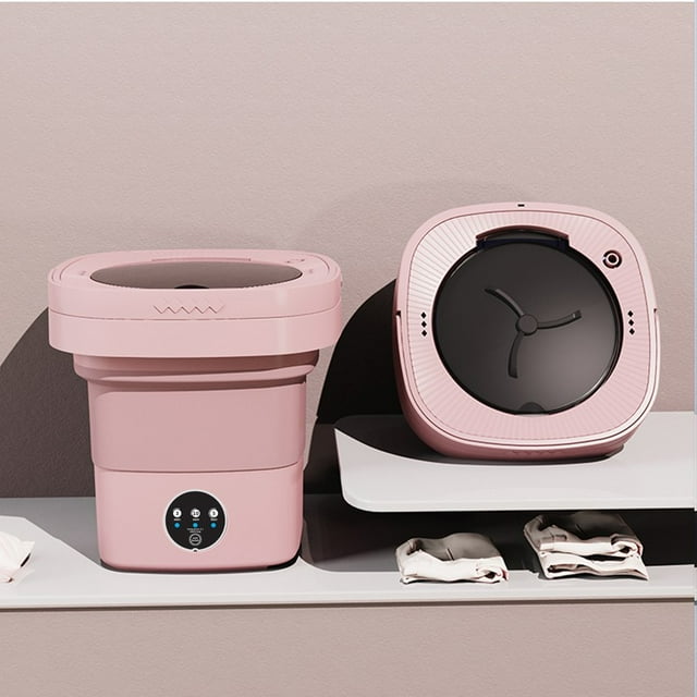 Cagogo Portable Washing Machine, 7L Compact Washer and Dryer Combo for Dorm Apartment RV, Integrated Washing and Spinning Machine, Mini Laundry Machine for Little One Clothes Travel Camping