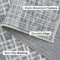 thumbnail image 3 of Yesurprise 2'x6' Dark Gray Long Runner Area Rugs - Plaid Checkered Area Rugs for Farmhouse, Washable, Soft Area Rugs Runner for Laundry Room, Hallway, 3 of 7