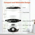 thumbnail image 6 of TASALON Mini Hot Towel Warmer for SPA, Esthetician,Baby Towel Steamer，Black, 6 of 6