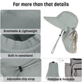 thumbnail image 3 of Solaris Women’s Sun Hats Neck Flap Large Brim UPF 50+ Foldable Summer Caps w/Extra Replaceable Ribbon, 3 of 7