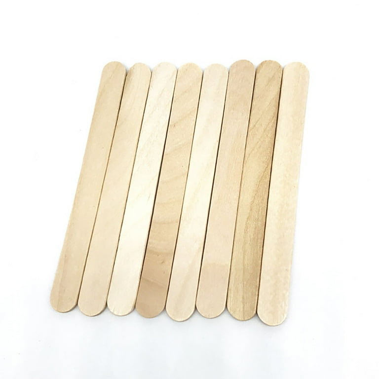Christmas Ornaments [50/100/150 /200/300Count] Wooden Multi-Purpose Popsicle Sticks ,Craft, Ices, Ice Cream, Wax, Waxing, Tongue Depressor Wood